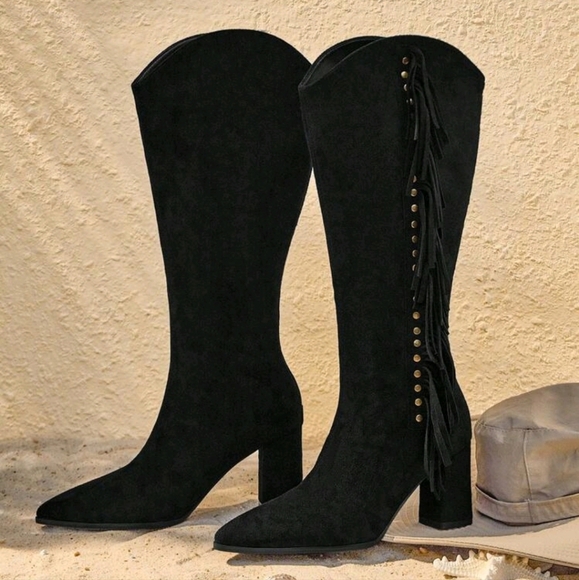 Fashion Pointed Toe Slim High Heel Over The Knee Boots For Women,Sexy - Picture 1 of 6